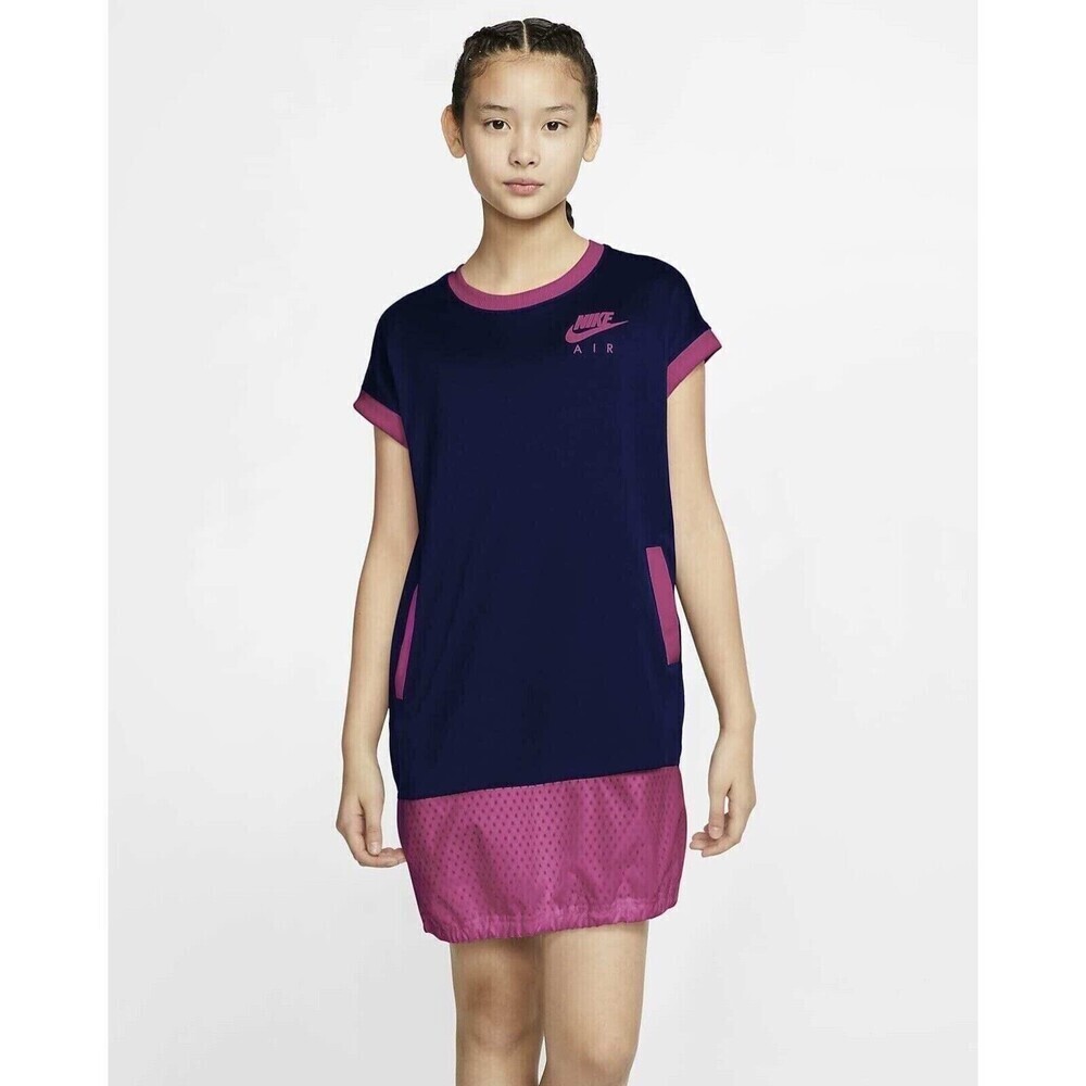 Nike Air Youth Kids' (Girls') Short-Sleeve Dress CU2458-492 Size XS